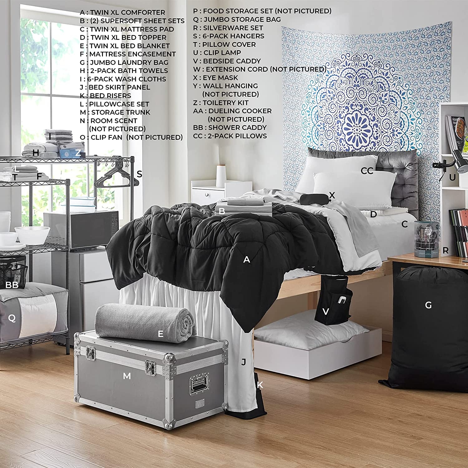 Twin xl bedding in a bag deals